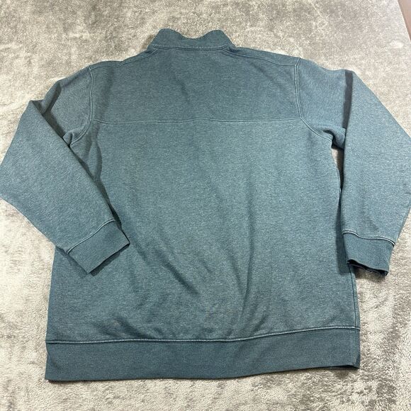 Columbia Sweatshirt‎ Mens XL Green 1/4 Zip Fleece Embroidered Hiking Mock Neck - Picture 6 of 10